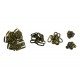 Brass Clasp Buckle Sets (10 Sets)