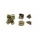 Brass Clasp Buckle Sets (5 Sets)