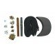 Black + Brown Leather and Brass Clasp Buckle Cap Making Kit