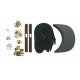 Black + Brown Leather + Gold Buckle Cap Making Kit (10 Kit)