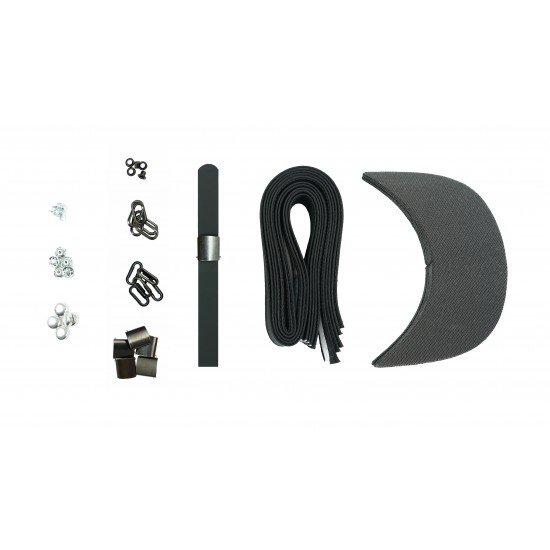 Black Leather + Gun Metal Buckle Cap Making Kit