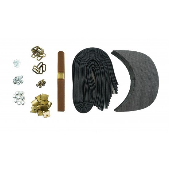 Brown Leather and Brass Buckle Cap Making Kit