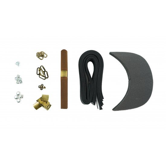 Brown Leather and Brass Buckle Cap Making Kit