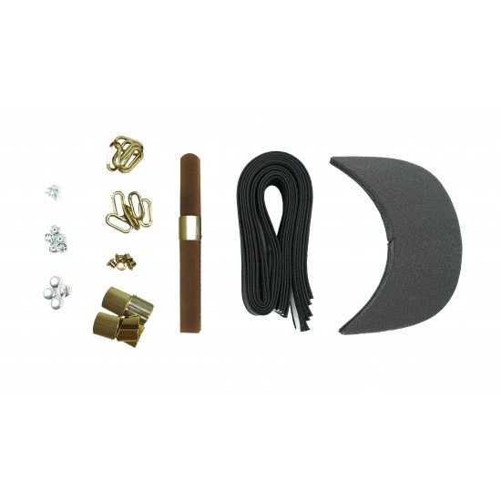 Brown Leather + Gold Buckle Cap Making Kit (5 Kit)