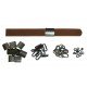 Brown Leather + Gun Metal Buckle Cap Making Kit (10 Kit)