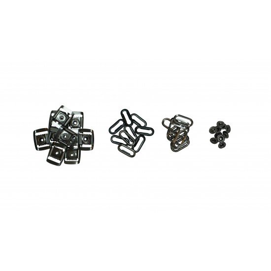 Gun Metal Clasp Buckle Sets (10 Sets)